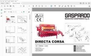 Gaspardo DIRECTA CORSA Parts Manual G19530431 - PDF