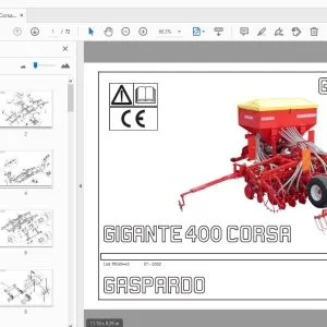 Gaspardo GIGANTE 400 CORSA Parts Manual G19530440 - PDF