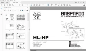 Gaspardo HL-HP Parts Manual G19531080 - PDF