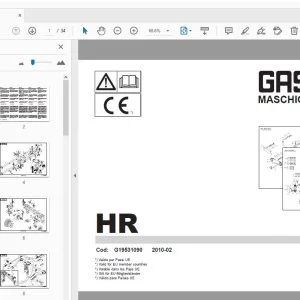 Gaspardo HR Parts Manual G19531090 - PDF