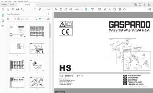 Gaspardo HS Parts Manual G19530812 - PDF