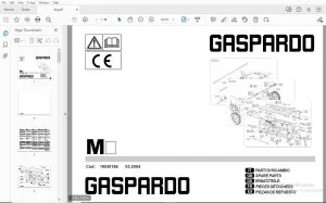 Gaspardo M Parts Manual 19530164 - PDF