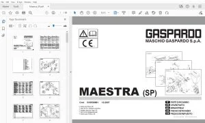 Gaspardo Maestra (SP) Parts Manual G19530881 - PDF