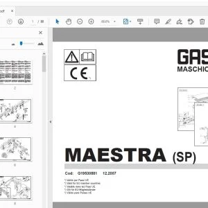 Gaspardo Maestra (SP) Parts Manual G19530881 - PDF