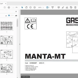 Gaspardo Manta-MT Parts Manual G19530297 - PDF