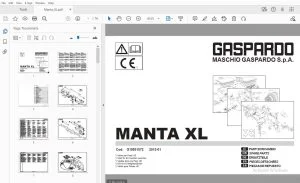 Gaspardo Manta-XL Parts Manual G19531072 - PDF