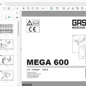 Gaspardo Mega 600 Parts Manual G19530951 - PDF