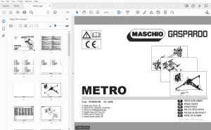 Gaspardo Metro Parts Manual R19530150 - PDF