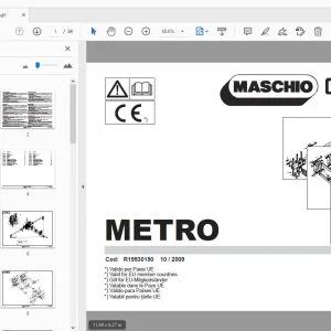 Gaspardo Metro Parts Manual R19530150 - PDF