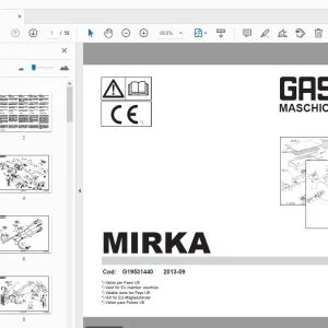 Gaspardo Mirka Parts Manual G19531440 - PDF