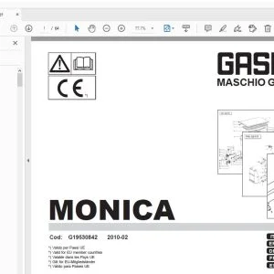 Gaspardo Monica Parts Manual G19530842 - PDF
