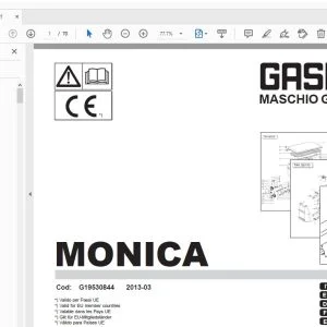 Gaspardo Monica Parts Manual G19530844 - PDF