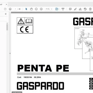 Gaspardo PENTA PE Parts Manual 19530184 - PDF