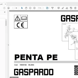 Gaspardo PENTA PE Spare Parts Manual 19530184 PDF