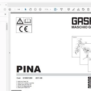 Gaspardo PINA Parts Manual G19531280 - PDF