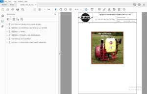 Hardi 100/150 Gallon 30 Fan Parts Manual - PDF