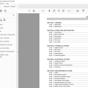 Service Manual for Hyundai HX260L Crawler Excavator PDF Download