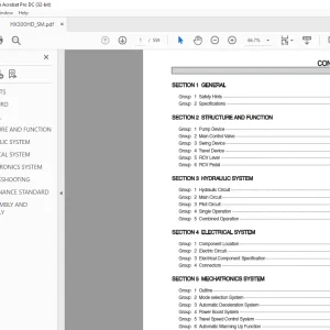 Hyundai HX300HD Heavy Crawler Excavator SERVICE MANUAL