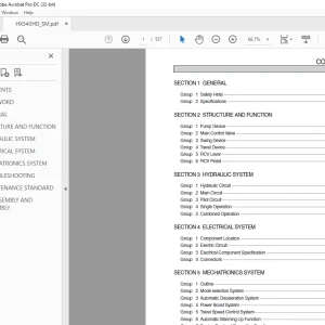 Hyundai HX340HD Crawler Excavator SERVICE MANUAL - PDF DOWNLOAD