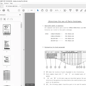Iseki SCMA48,SCMA54 Mower & SBC550F Collector Parts Manual PDF