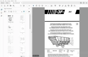 JF AV Unloader Parts Manual - PDF