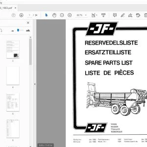JF Stoll AV 6000 Trailer Parts Manual - PDF
