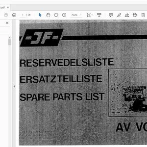 JF Stoll AV Vognen Parts Manual - PDF