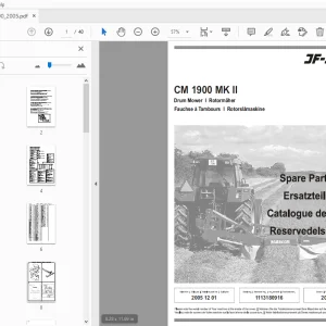 JF Stoll CM 1900 MK 2 Drum Mower Parts Manual - PDF