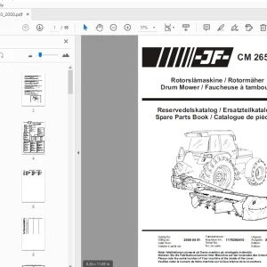 JF Stoll CM 2650 Drum Mower Parts Manual - PDF