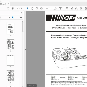 JF Stoll CM 2650 F Drum Mower Parts Manual - PDF