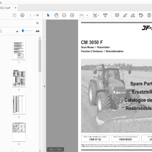 JF Stoll CM 3050 F Drum Mower Parts Manual - PDF