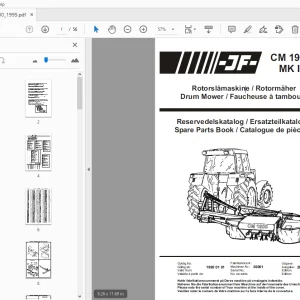 JF Stoll CMT 1900 MK 2 Drum Mower Parts Manual 1995 - PDF