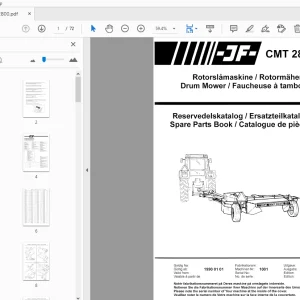 JF Stoll CMT 2800 Drum Mower Parts Manual - PDF