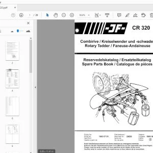 JF Stoll CR 320 Rotary Tedder Parts Manual - PDF
