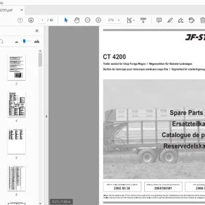JF Stoll CT 4200 Trailer Section For Chop Forage Wagon Parts Manual - PDF