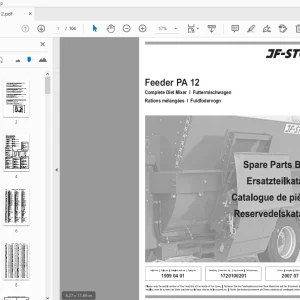 JF Stoll Diet Mixer Feeder PA 12 Parts Manual - PDF