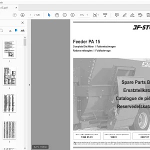JF Stoll Diet Mixer Feeder PA 15 Parts Manual - PDF