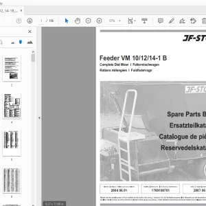 JF Stoll Diet Mixer Feeder VM 10/12/14-1 B Parts Manual - PDF