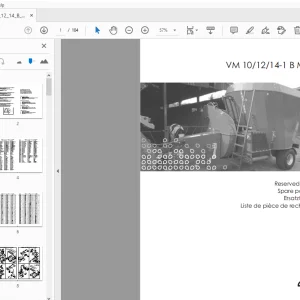 JF Stoll Diet Mixer VM 10/12/14-1 B Multi Parts Manual - PDF