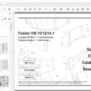 Parts Manual for JF Stoll VM 10/12/14-1 Diet Mixer PDF