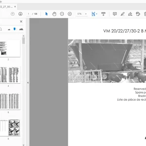 JF Stoll Diet Mixer VM 20/22/27/30-2 B Multi Parts Manual - PDF