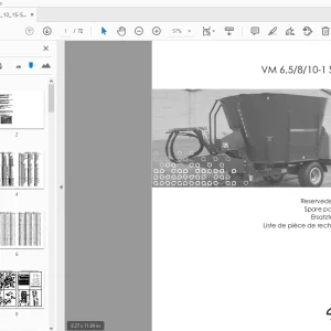 JF Stoll Diet Mixer VM 6,5/8/10-1 S/SL Parts Manual - PDF