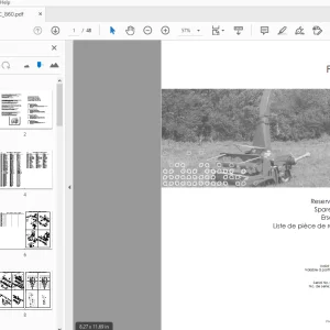 JF Stoll FC 860 Forage Harvester Parts Manual - PDF