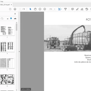JF Stoll FCT 1060 Forage Harvester Parts Manual - PDF