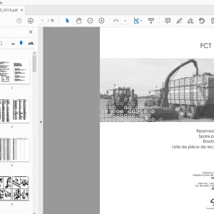 JF Stoll FCT 1060 Forage Harvester Parts Manual 2015 - PDF
