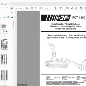 JF Stoll FCT 1350 Precision chop Forage Harvester Parts Manual 2001 - PDF