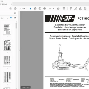 JF Stoll FCT 900 Precision chop forage harvester Parts Manual - PDF