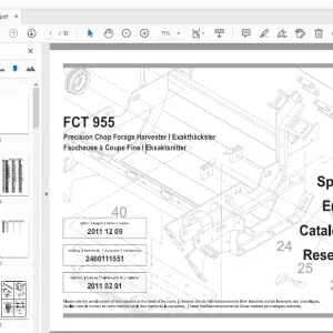 JF Stoll FCT 955 Precision Chop Forage Harvester Parts Manual - PDF