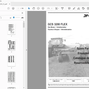 JF Stoll GCS 3200 Flex Disc Mower Parts Manual - PDF