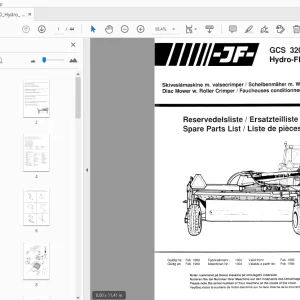 JF Stoll GCS 3200 Hydro-Flex Parts Manual - PDF
